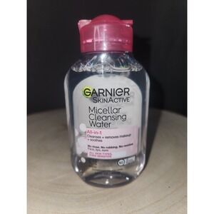 Garnier Micellar Cleansing Water, All-in-1 Makeup Remover & Facial Cleanser-3.4